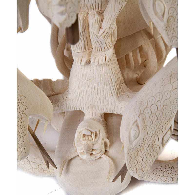 Mascara de Diablo al Natural / Woodcarving Mexican Folk Art Mask