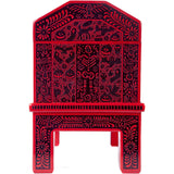 Baul Dia de Muertos / Woodcarving Lacquer Mexican Folk Art