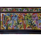 Baul Fauna Selvatica color vino / Woodcarving Lacquer Mexican Folk Art