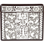 Caja Dia de Muertos / Woodcarving Lacquer Mexican Folk Art