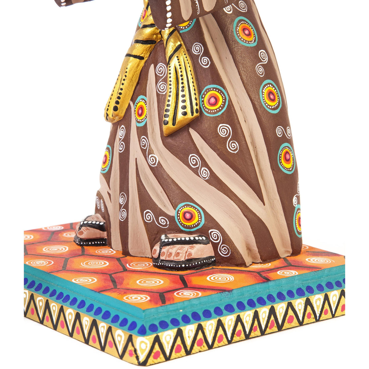 San Francisco de Asis / Woodcarving Mexican Folk Art Sculpture