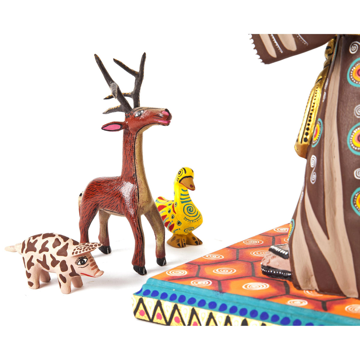 San Francisco de Asis / Woodcarving Mexican Folk Art Sculpture