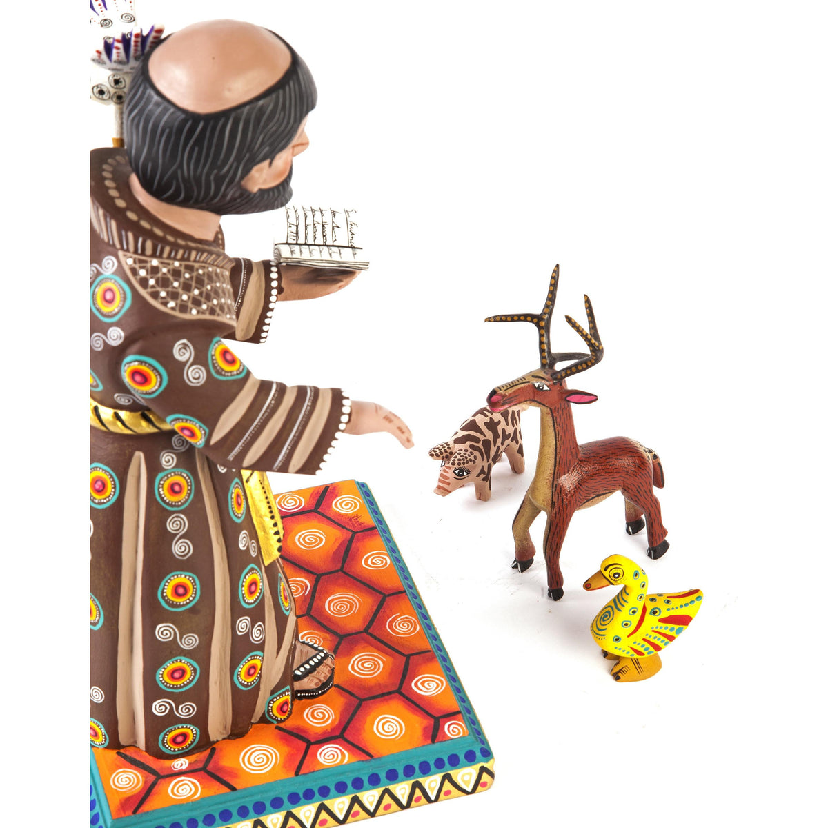 San Francisco de Asis / Woodcarving Mexican Folk Art Sculpture