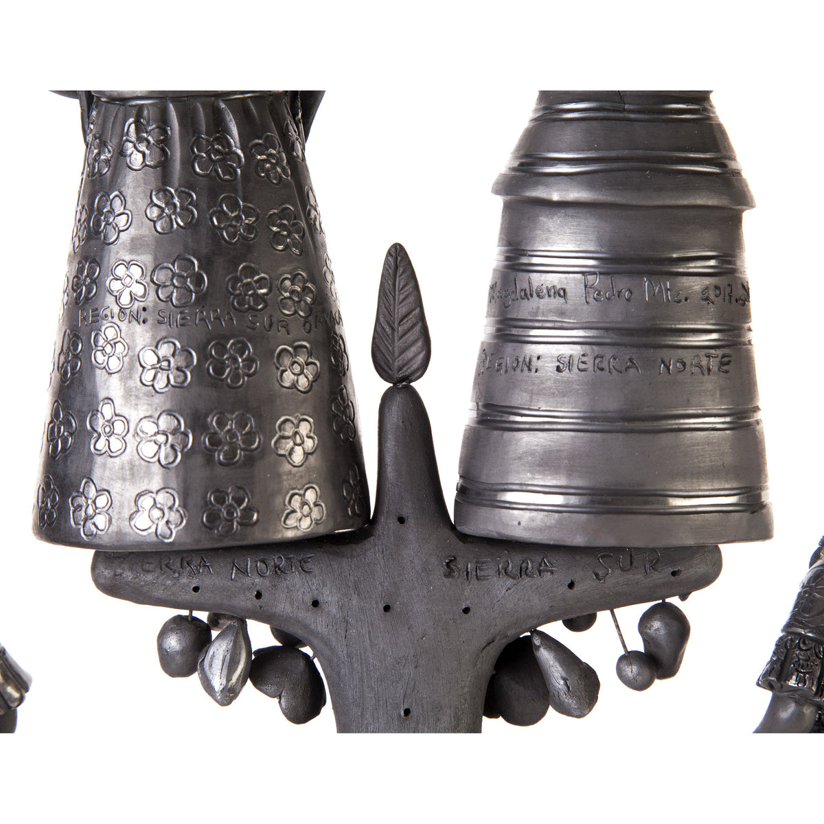 Arbol 8 Regiones Oaxaca / Ceramics Black Clay Mexican Folk Art Tree of Life