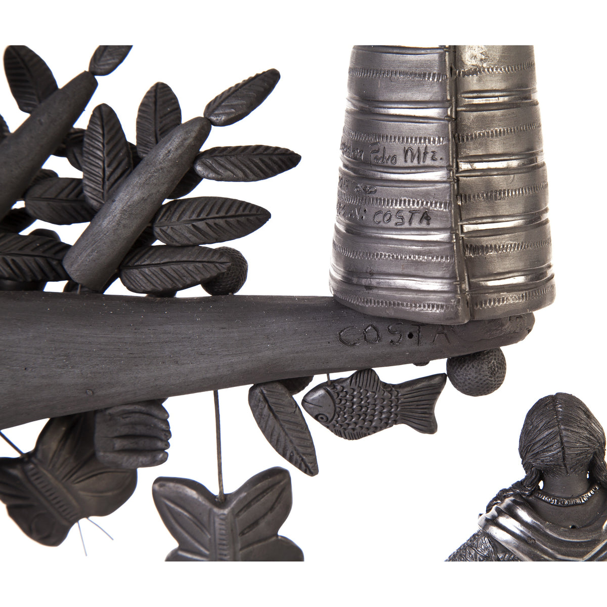 Arbol 8 Regiones Oaxaca / Ceramics Black Clay Mexican Folk Art Tree of Life