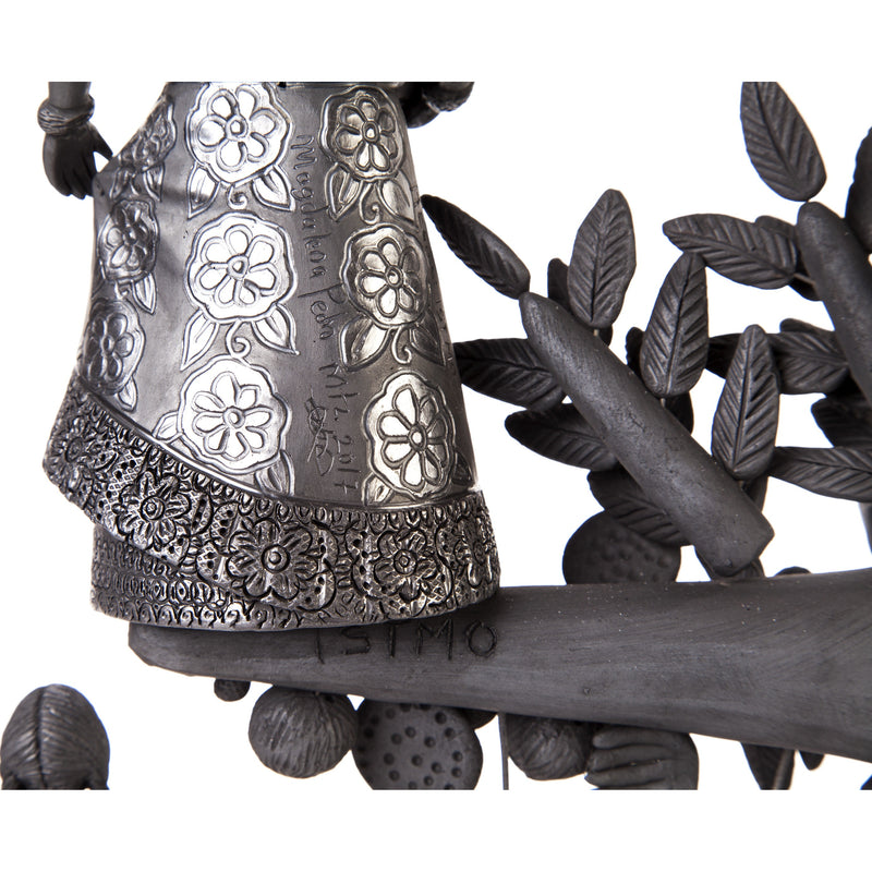 Arbol 8 Regiones Oaxaca / Ceramics Black Clay Mexican Folk Art Tree of Life