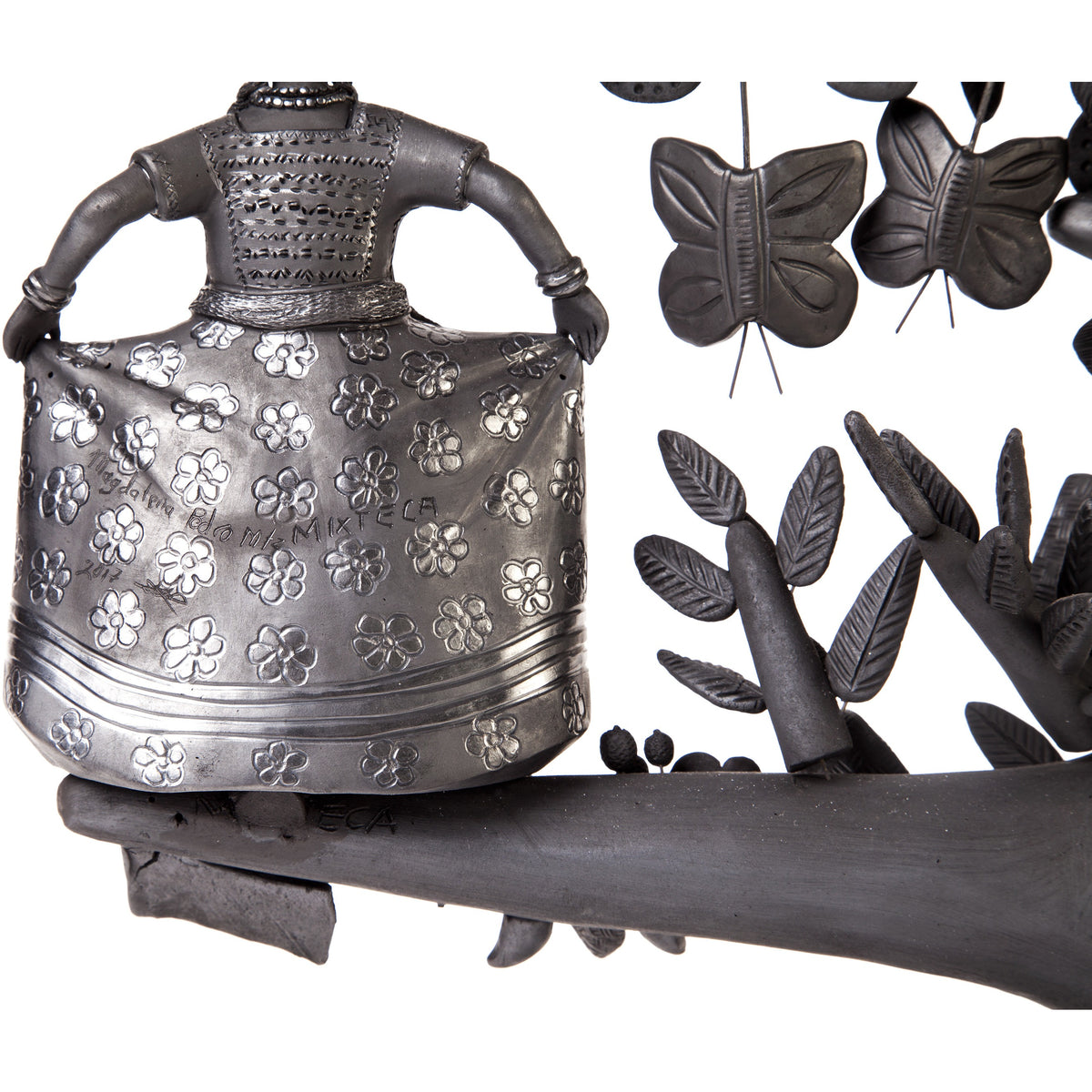 Arbol 8 Regiones Oaxaca / Ceramics Black Clay Mexican Folk Art Tree of Life