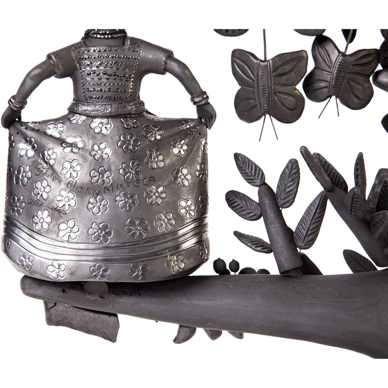 Arbol 8 Regiones Oaxaca / Ceramics Black Clay Mexican Folk Art Tree of Life