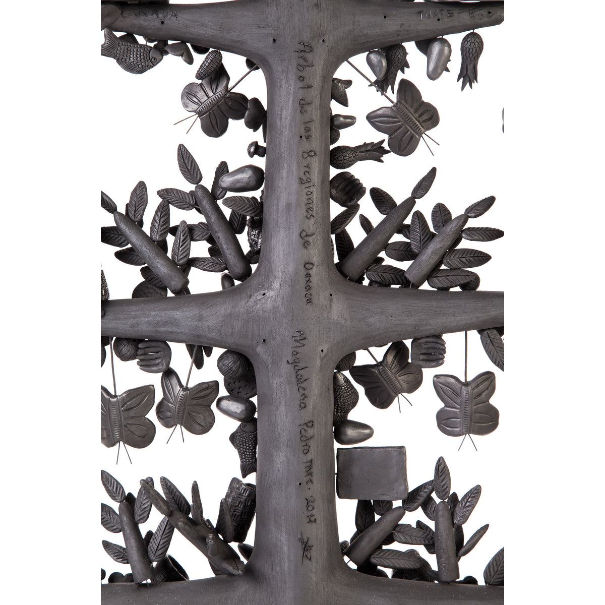 Arbol 8 Regiones Oaxaca / Ceramics Black Clay Mexican Folk Art Tree of Life