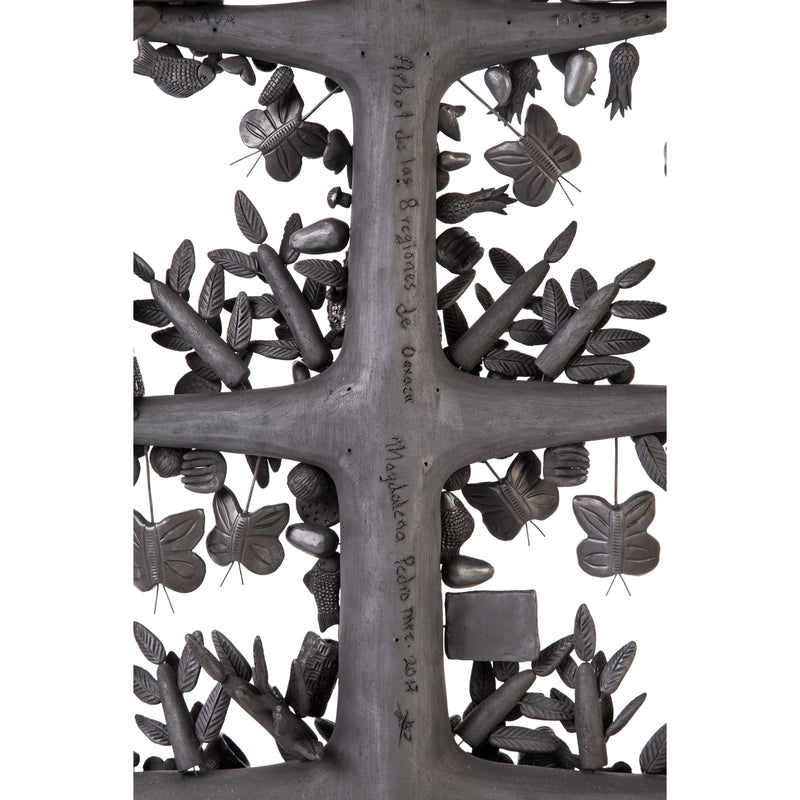 Arbol 8 Regiones Oaxaca / Ceramics Black Clay Mexican Folk Art Tree of Life