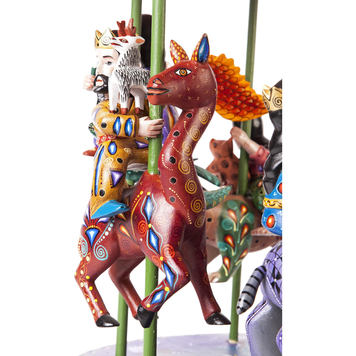 Nacimiento Carrusel / Woodcarving Mexican Folk Art Sculpture Nativity