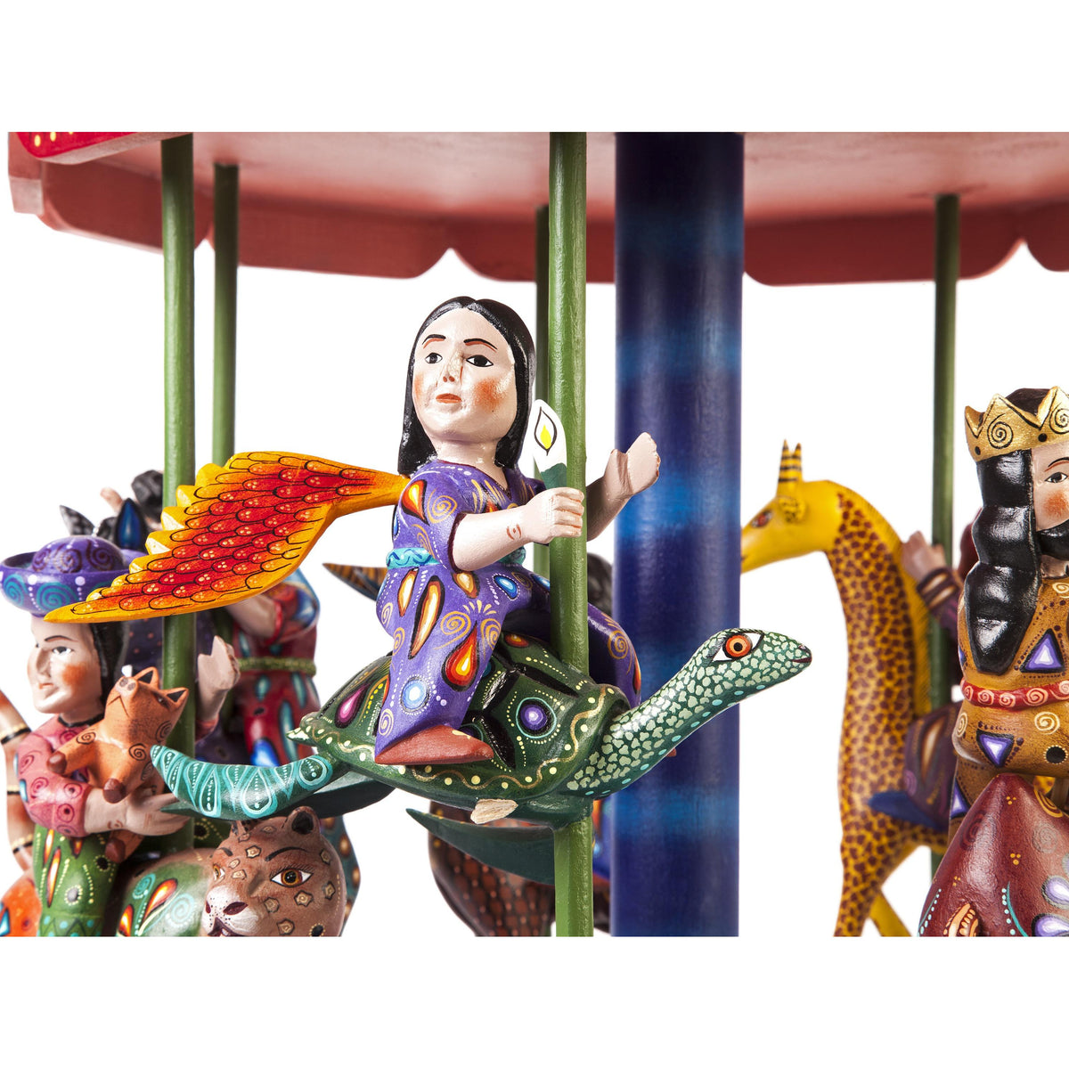 Nacimiento Carrusel / Woodcarving Mexican Folk Art Sculpture Nativity