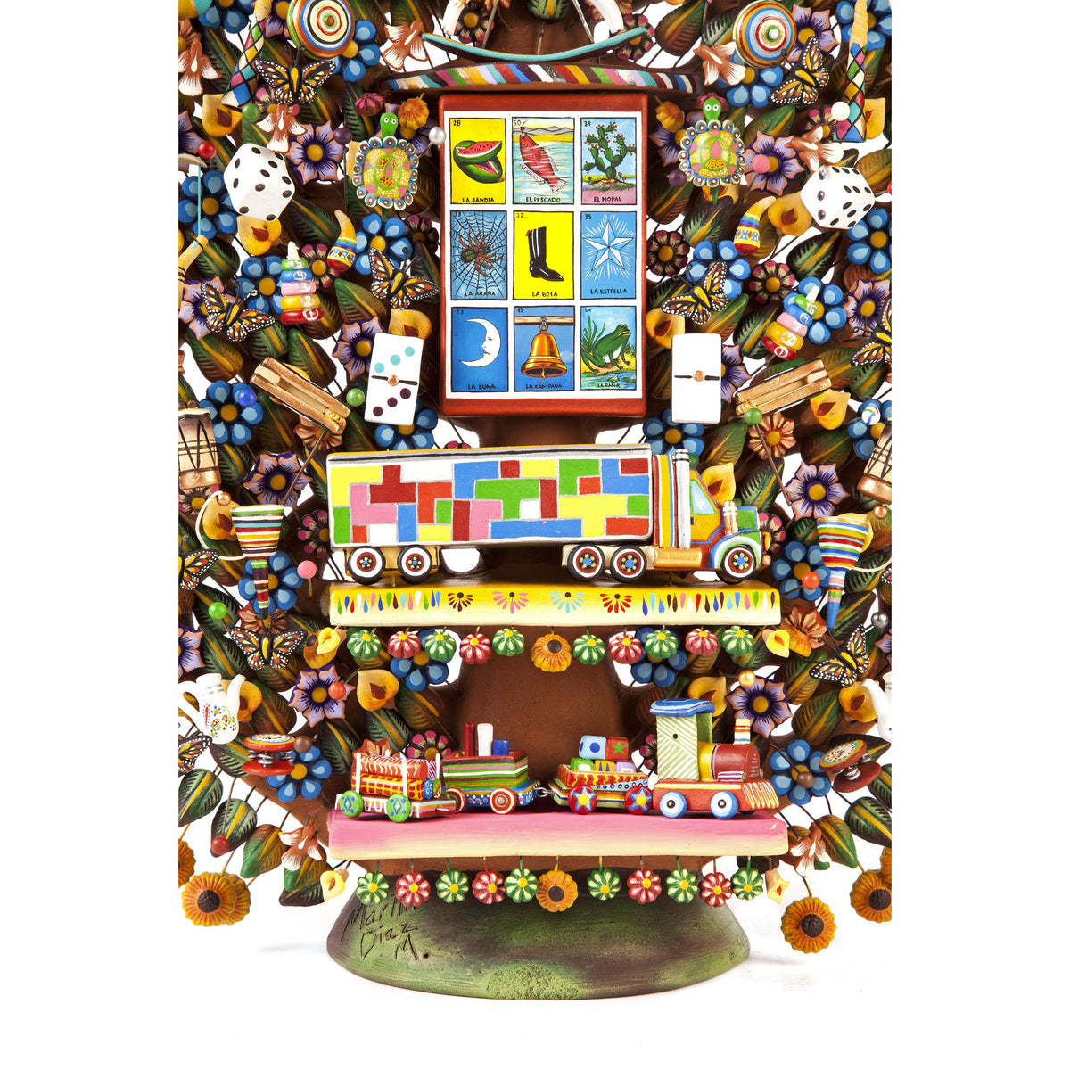Arbol de Juguetes / Ceramics Mexican Folk Art Clay Tree of Life