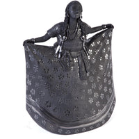 Mujer Huajuapan-Oaxaca / Ceramics Black Clay Mexican Folk Art