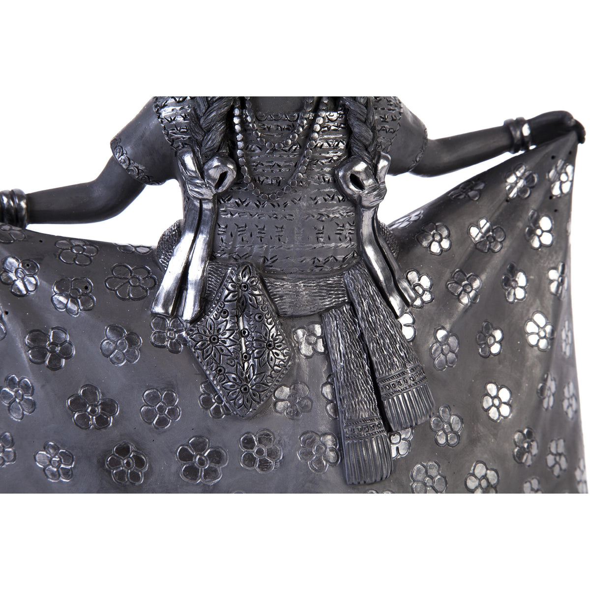 Mujer Huajuapan-Oaxaca / Ceramics Black Clay Mexican Folk Art