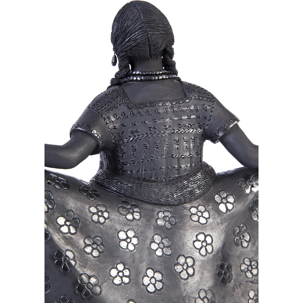 Mujer Huajuapan-Oaxaca / Ceramics Black Clay Mexican Folk Art