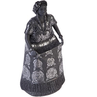 Traje Tehuantepec-Oaxaca / Ceramics Black Clay Mexican Folk Art