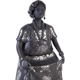 Traje Tehuantepec-Oaxaca / Ceramics Black Clay Mexican Folk Art