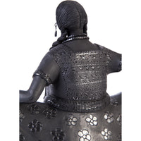 Mujer Huajuapan de Leon-Oaxaca / Ceramics Black Clay Mexican Folk Art