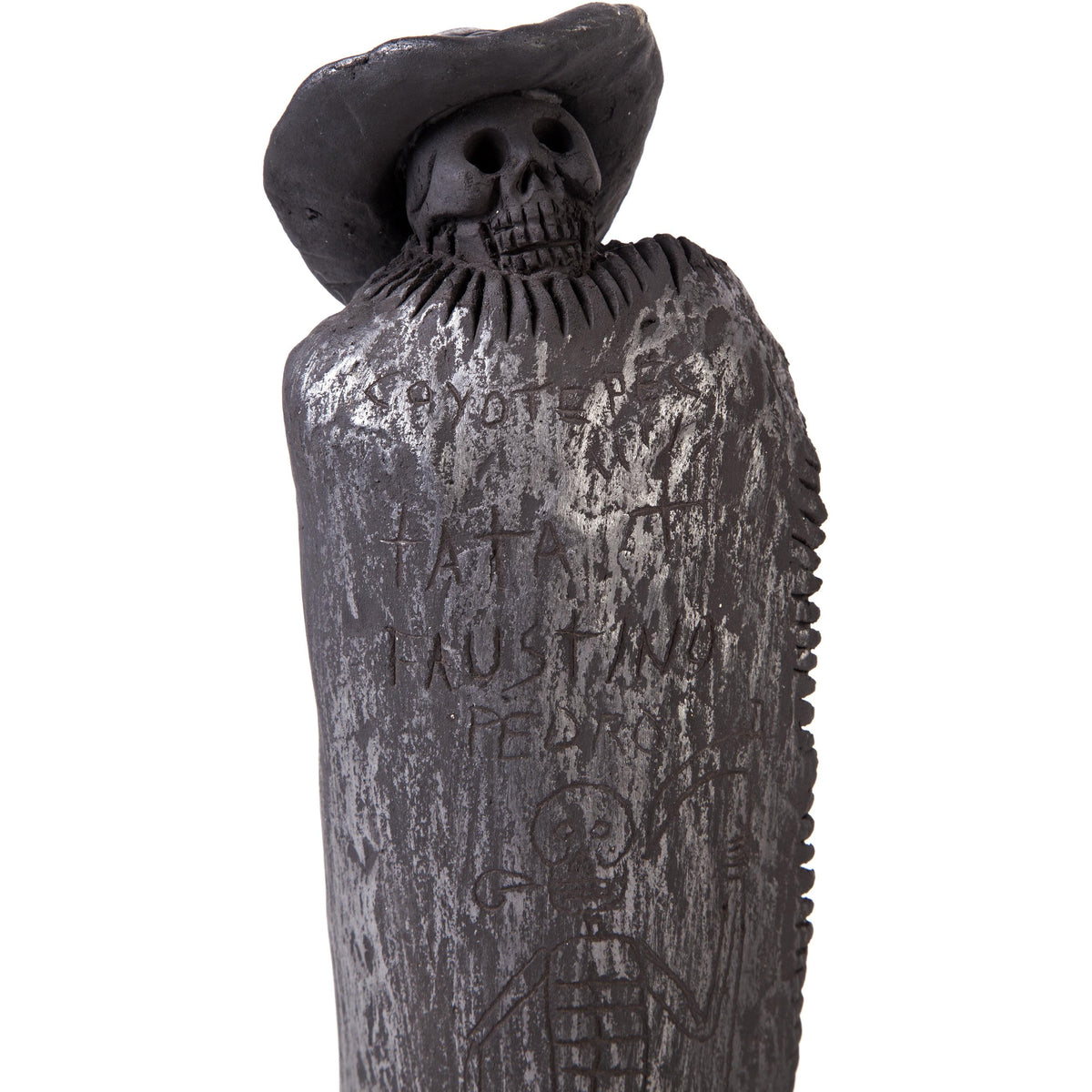 Los tres Señores / Ceramics Black Clay Mexican Folk Art