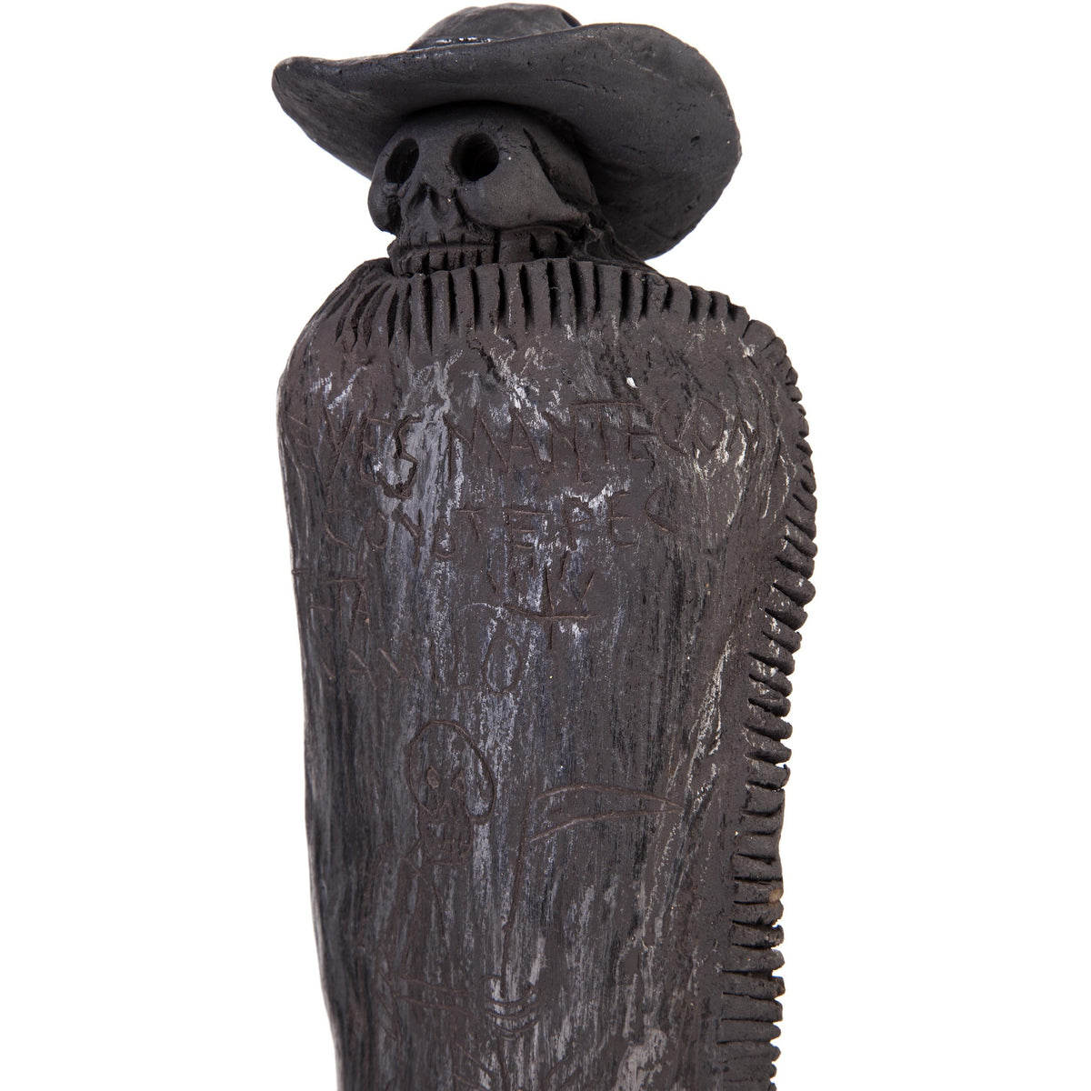 Los tres Señores / Ceramics Black Clay Mexican Folk Art