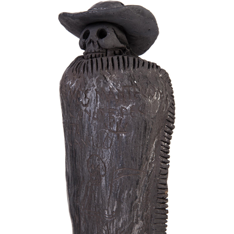 Los tres Señores / Ceramics Black Clay Mexican Folk Art