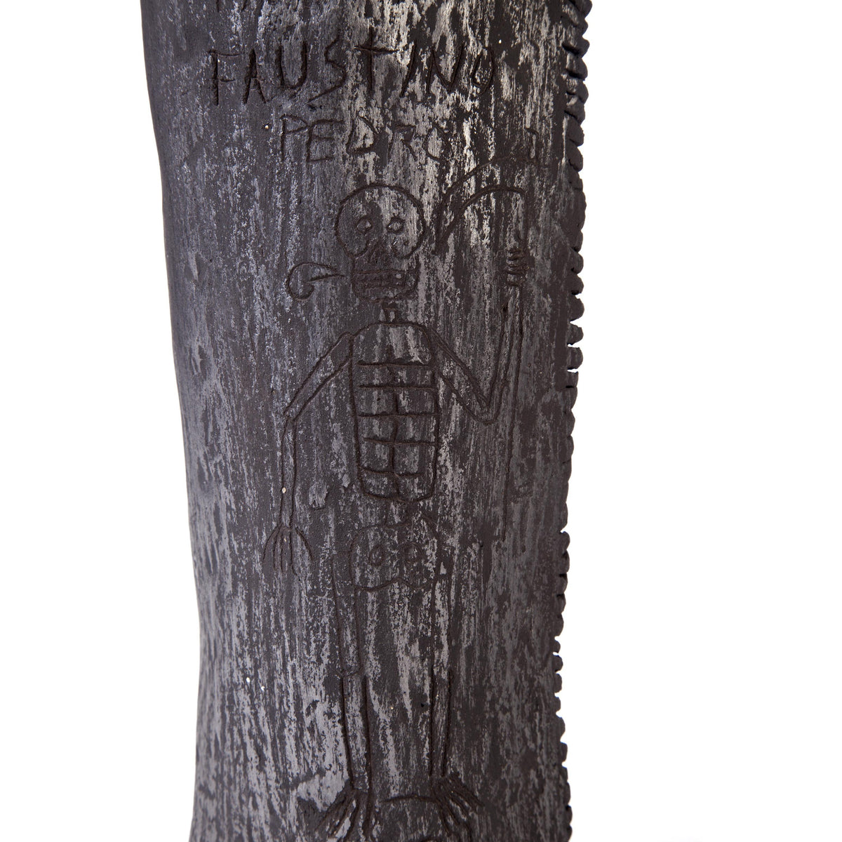Los tres Señores / Ceramics Black Clay Mexican Folk Art