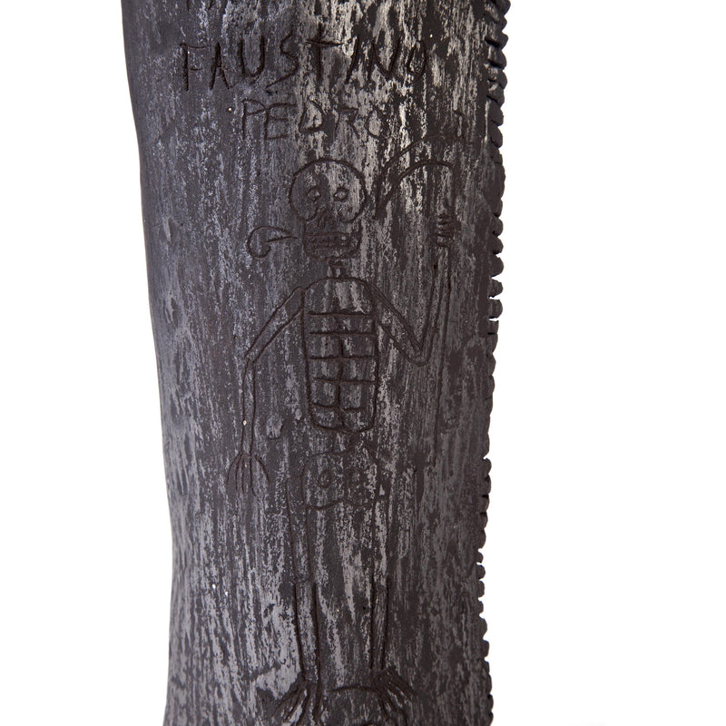 Los tres Señores / Ceramics Black Clay Mexican Folk Art