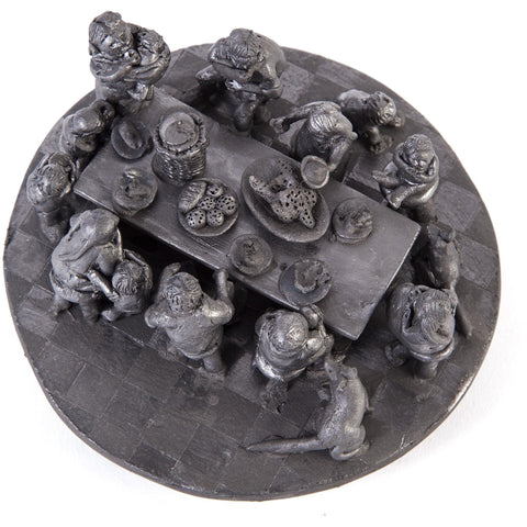 Dia Feliz / Ceramics Black Clay Mexican Folk Art