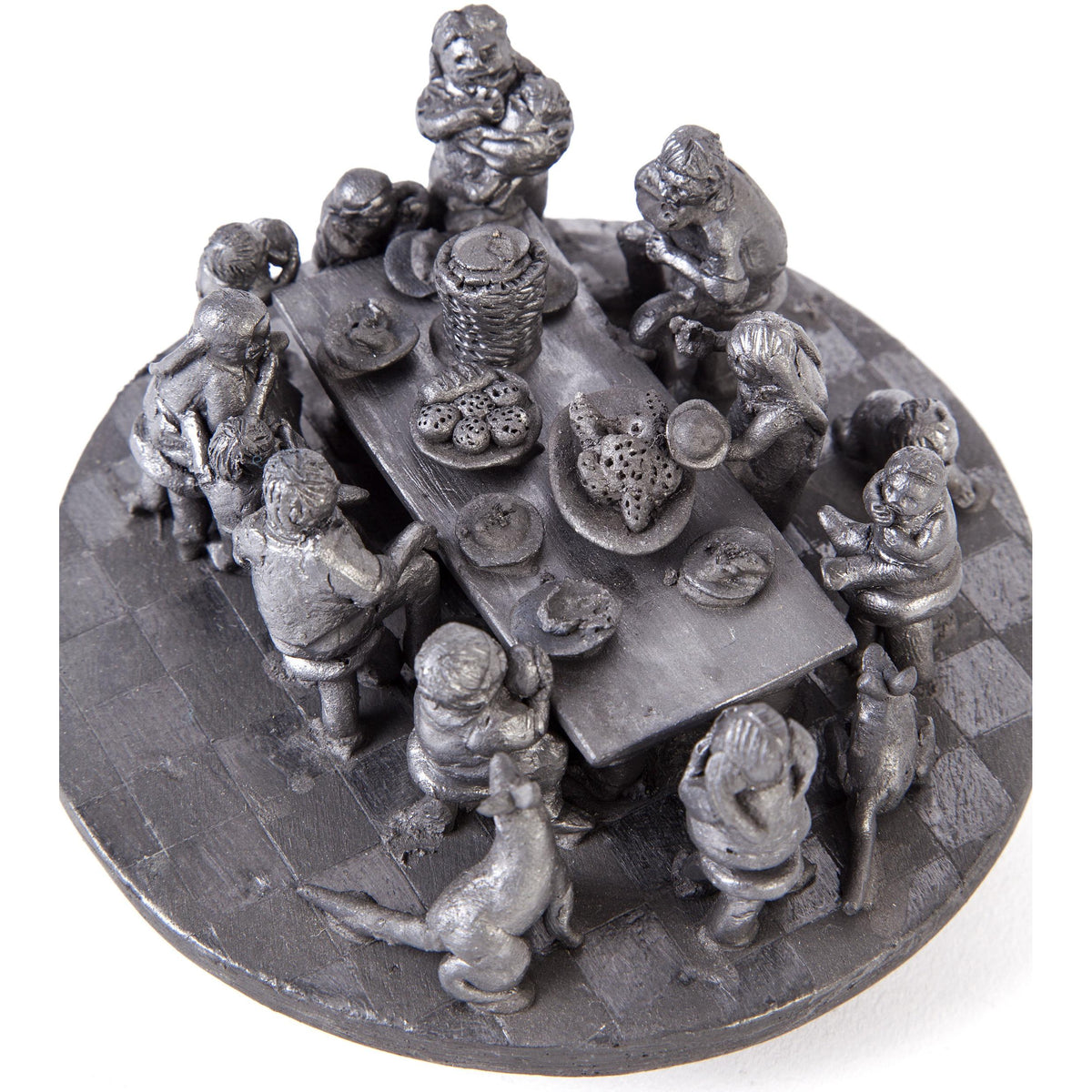 Dia Feliz / Ceramics Black Clay Mexican Folk Art