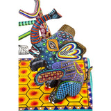 Cartero Calavera / Woodcarving Mexican Folk Art Sculpture