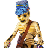 Cartero Calavera / Woodcarving Mexican Folk Art Sculpture