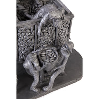 Recoleccion de Maiz / Ceramics Black Clay Mexican Folk Art