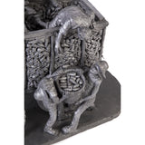 Recoleccion de Maiz / Ceramics Black Clay Mexican Folk Art
