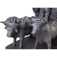 Recoleccion de Maiz / Ceramics Black Clay Mexican Folk Art