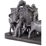 Recoleccion de Maiz / Ceramics Black Clay Mexican Folk Art