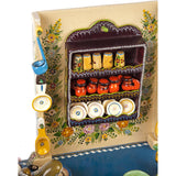 Cocinando / Woodcarving Lacquer Mexican Folk Art