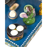 Cocinando / Woodcarving Lacquer Mexican Folk Art