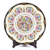 Platon Blanco en Flor / Woodcarving Lacquer Mexican Folk Art