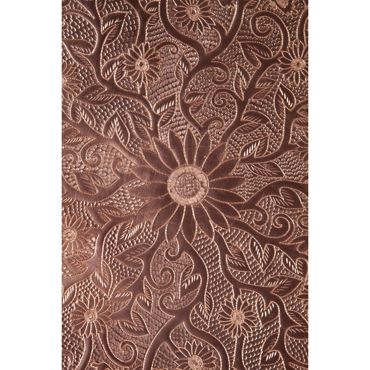 Charola con Mariposa y Flor / Copper Mexican Folk Art