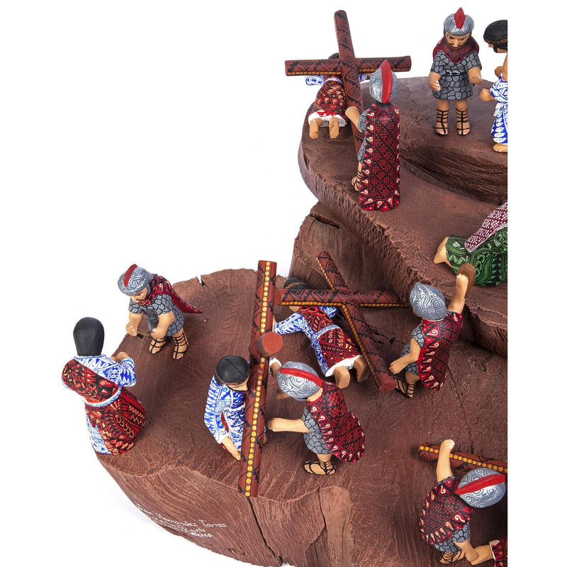 Cristo Resucitado y Via Crucis / Woodcarving Mexican Folk Art Sculpture Woodcarving Alebrije Mexican Folk Art Sculpture