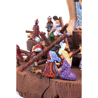 Cristo Resucitado y Via Crucis / Woodcarving Mexican Folk Art Sculpture Woodcarving Alebrije Mexican Folk Art Sculpture