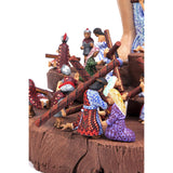 Cristo Resucitado y Via Crucis / Woodcarving Mexican Folk Art Sculpture Woodcarving Alebrije Mexican Folk Art Sculpture