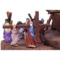 Cristo Resucitado y Via Crucis / Woodcarving Mexican Folk Art Sculpture Woodcarving Alebrije Mexican Folk Art Sculpture