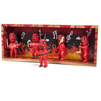 Banda de Diablitos / Woodcarving Alebrije Mexican Folk Art Sculpture