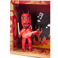 Banda de Diablitos / Woodcarving Alebrije Mexican Folk Art Sculpture