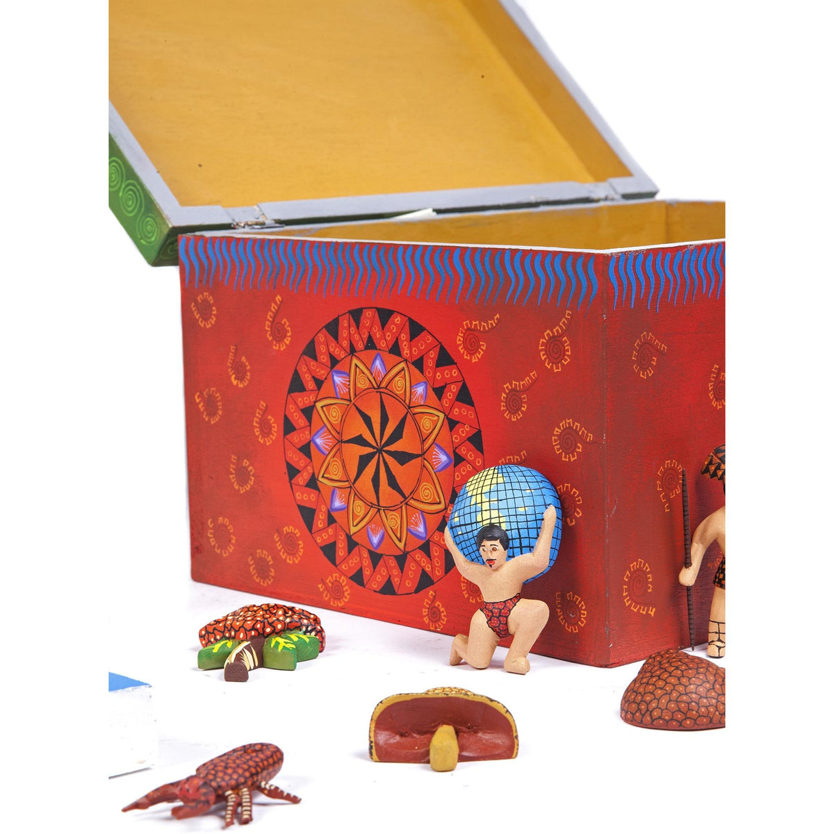 Loteria Manos y Alma de Oaxaca / Woodcarving Mexican Folk Art Sculpture