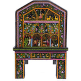 Baul en el Campo / Woodcarving Lacquer Mexican Folk Art