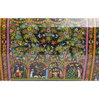 Baul en el Campo / Woodcarving Lacquer Mexican Folk Art