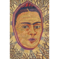 Autoretrato como Tehuana de Frida Kahlo / Vegetable Fibers Mexican Folk Art Straw